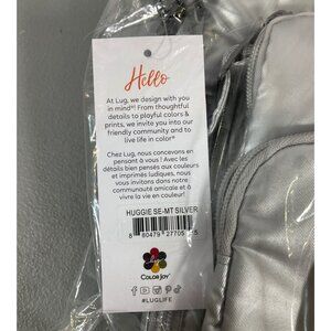 Lug Huggie SE Insulated Crossbody Water Bottle Bag, Metallic Silver - Unisex Col